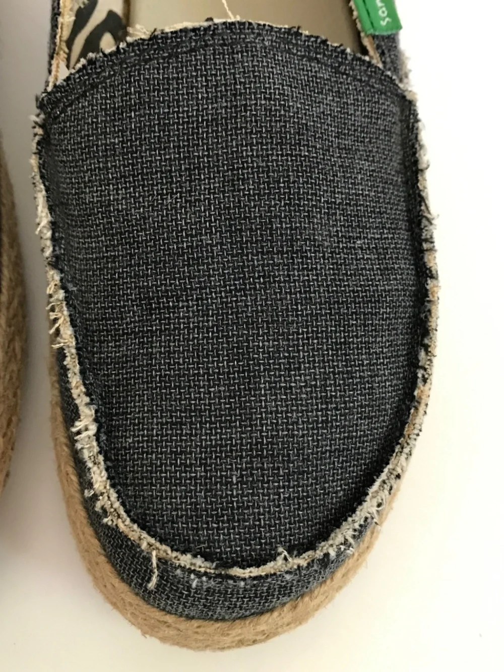 SANUK Espadrille Flats Canvas Loafers Blue Fiona Women’s Size 6